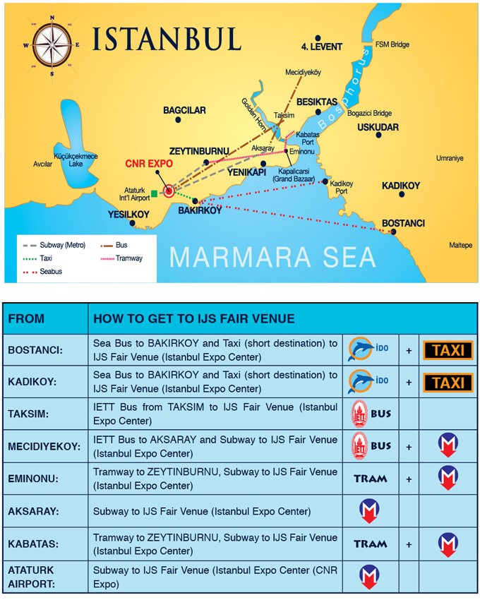 Public transportation alternates to CNR Expo