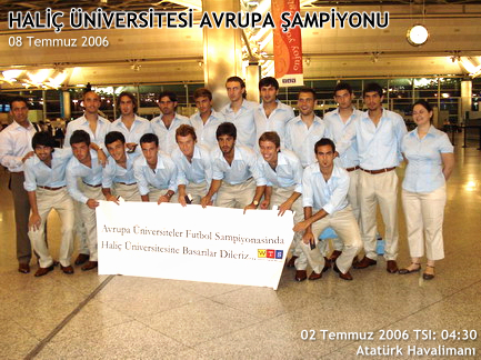 World Travel Servis Haliç Üniversitesi'ni Şampiyonaya Uğurlarken