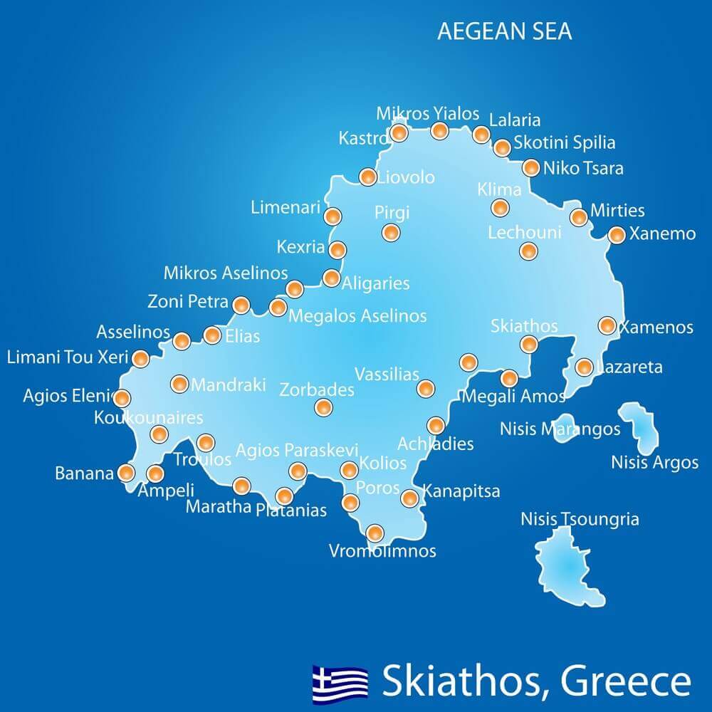 Skiathos Adas Harita